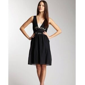 Elie Tahari Black Layerd dress